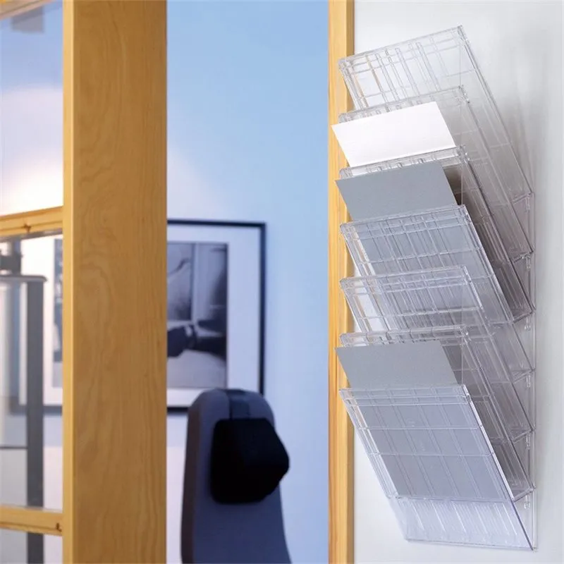 Présentoir mural de documents - FLEXIBOXX 6 - A4 - paysage - transparent